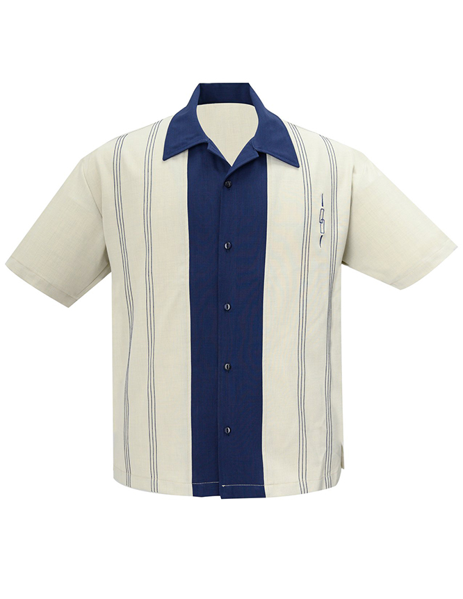 The Harper Retro Mod Bowling Shirt by Steady Clothing - SALE XL & 4X only