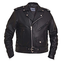Premium Buffalo Motorcycle Jacket With Side Laces by Unik Leather