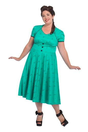 Plus Sized Martini Flare Dress by VooDoo Vixen - SALE sz 4X only