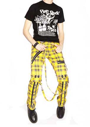 yellow tartan pants mens