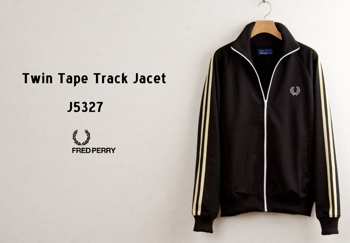 Fred Perry Track Jacket- Black/Champagne - SALE sz S only