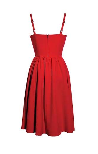 Lucille Swing Dress by Lucky 13 - in red - SALE