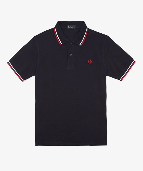 Fred Perry Polo Shirt- Navy / White / Red
