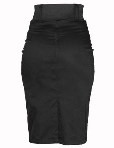 Strut Belted Pencil Skirt in BLACK By Steady Clothing - SALE sz 2X only ...