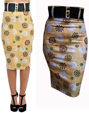 Vintage Tiki Waist Belt Skirt by Switchblade Stiletto - SALE sz L & 2X ...