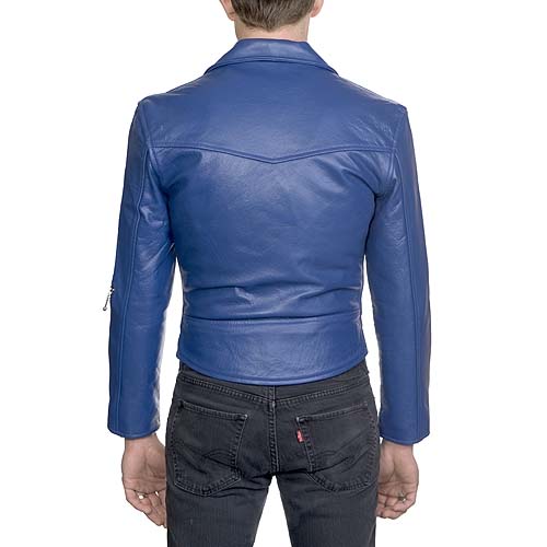 The Defector Leather Jacket in BLUE by Straight To Hell (Sale price!)