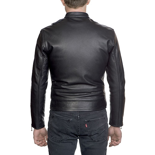 The Offender Leather Jacket in BLACK by Straight To Hell - SALE sz 28 & 30 only