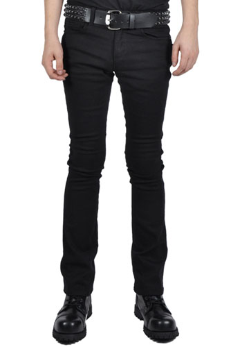 Trash And Vaudeville Boot Cut Stretch Jeans in BLACK by Tripp NYC