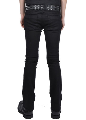Trash And Vaudeville Boot Cut Stretch Jeans in BLACK by Tripp NYC