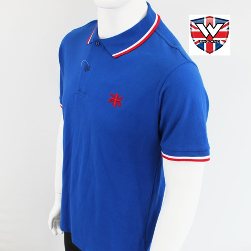 Slim Fit Polo Shirt by Warrior Clothing- BRITANNIA BLUE (Union Jack ...