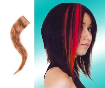 Human Hair Glam Strip by Manic Panic- Natural Blonde With Brown Savage Tiger Stripe - SALE