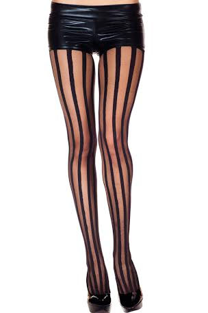 Sheer Stripes Panty Hose