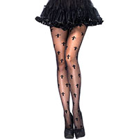 Cross Print Spandex Pantyhose