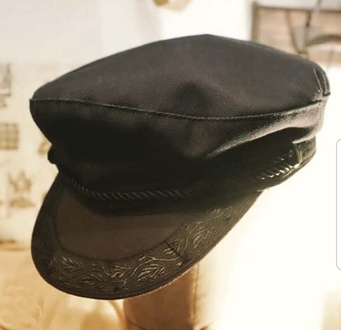 Canvas Greek Hat In BLACK by New York Hat Co. (Sale price!)
