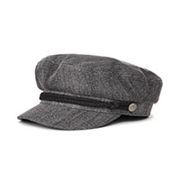 Fiddler Hat by Brixton- BLACK ACID WASH (Sale price!)