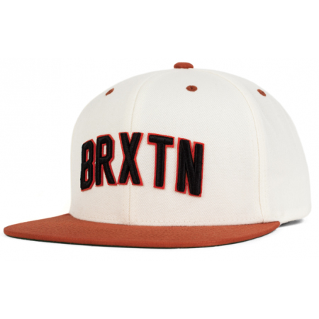 Hamilton Snap Back Hat by Brixton- WHITE / BURNT ORANGE (Sale price!)