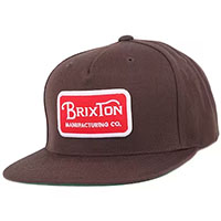Grade Snap Back Hat by Brixton- Dark Brown (Sale price!)