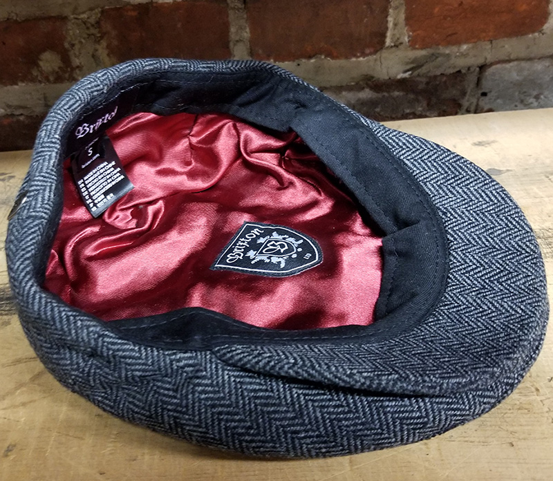 Hooligan Hat by Brixton- GREY / BLACK HERRINGBONE (Sale price!)