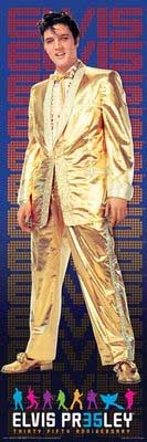 Elvis Presley- Gold Suit Door Poster