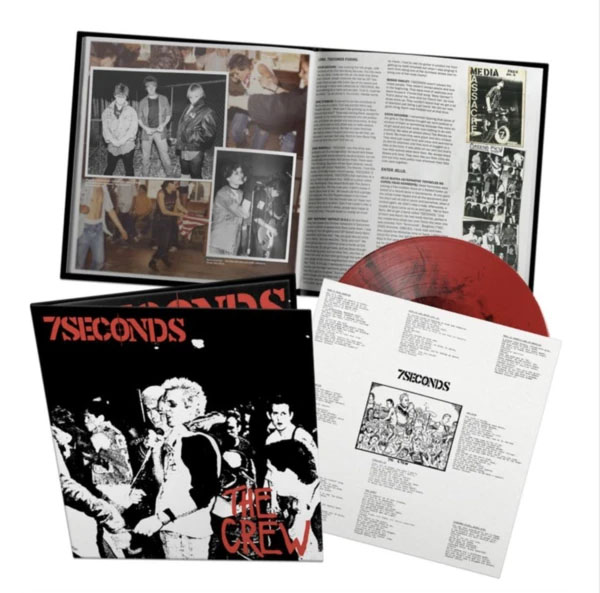 7 Seconds- The Crew LP (Deluxe Edition With 20 Page Booklet, Red & Black Galaxy Vinyl)