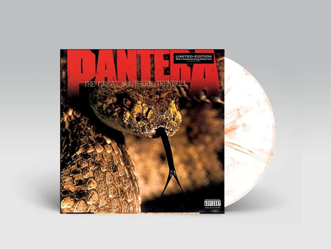 Pantera- The Great Southern Trendkill LP (White And Orange Marble Vinyl)