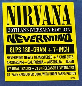 Nirvana - Nevermind (30th Anniversary/Super Deluxe/8LP+7 Vinyl Single) Box  Set