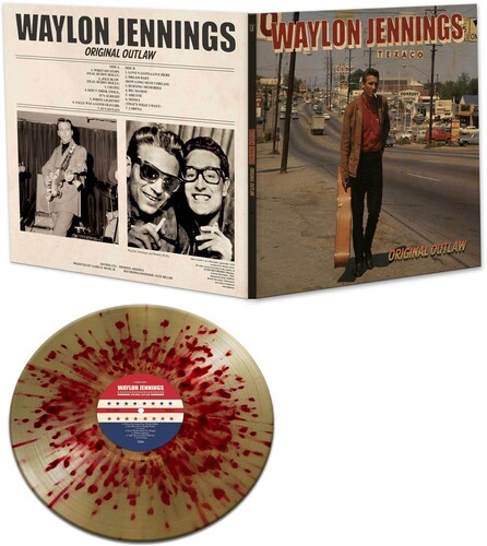 Waylon Jennings- Original Outlaw LP (Gold With Red Splatter Vinyl)