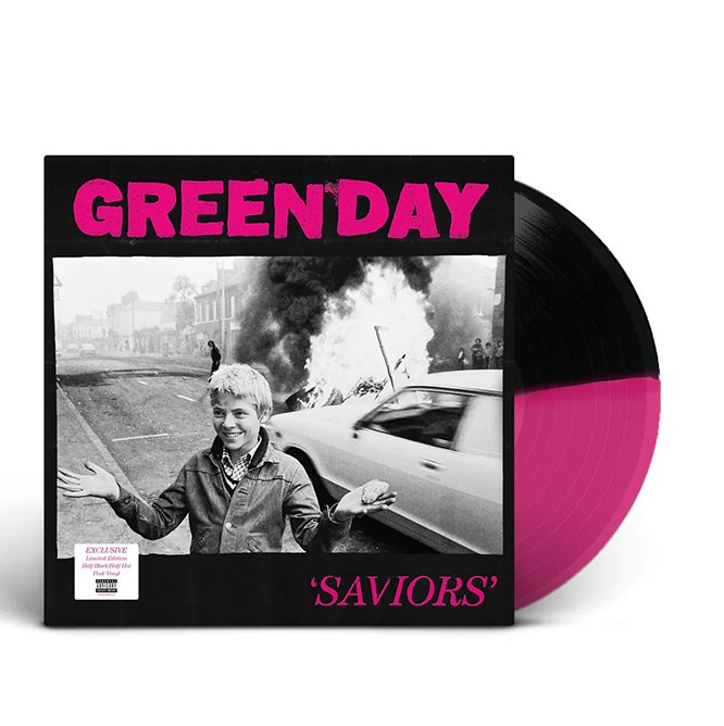 Green Day- Saviors LP (Pink & Black Vinyl)