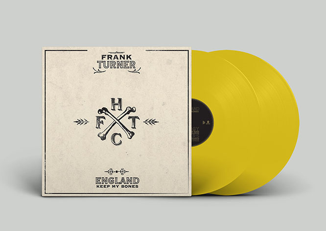 Frank Turner- England Keep My Bones 2xLP (Indie Exclusive 180gram Opaque Yellow Vinyl)