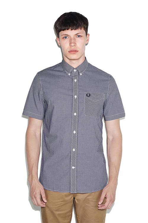 fred perry short sleeve shirt