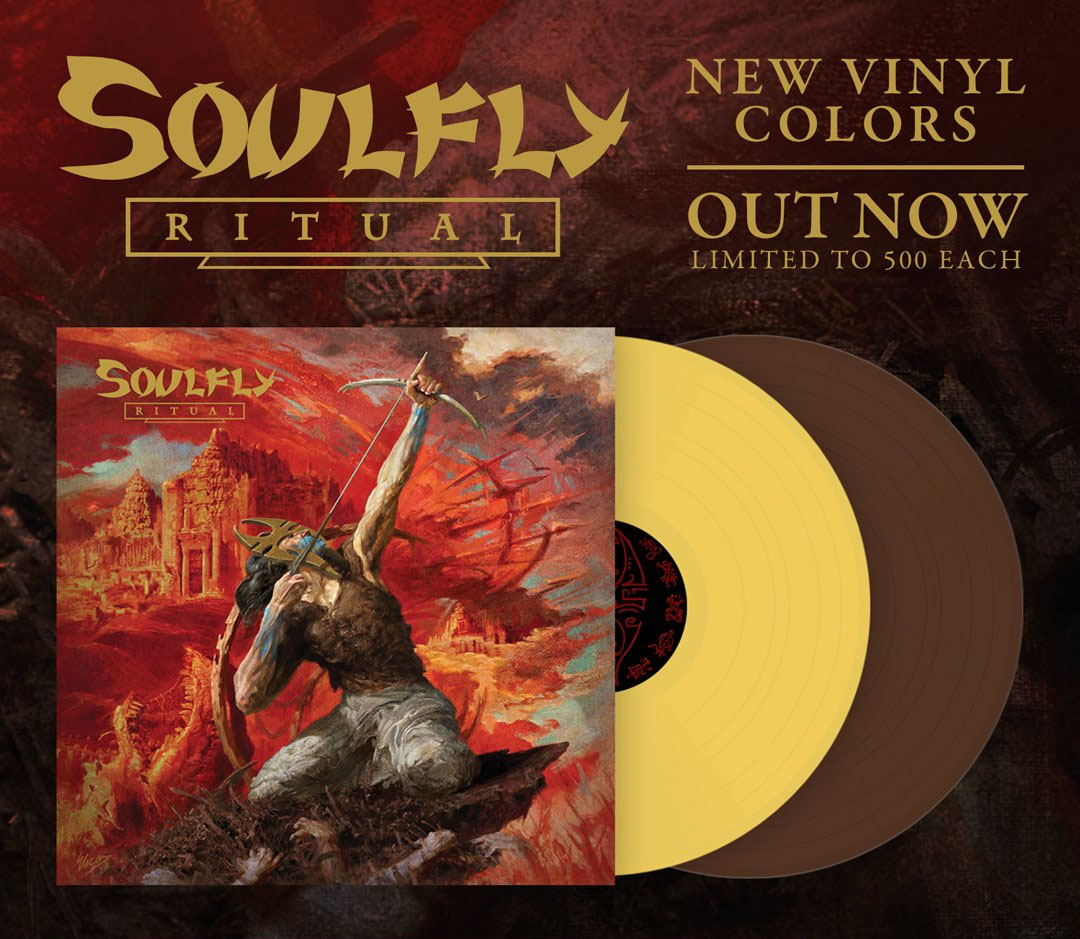 Soulfly- Ritual LP (Brown Or Mustard Vinyl)