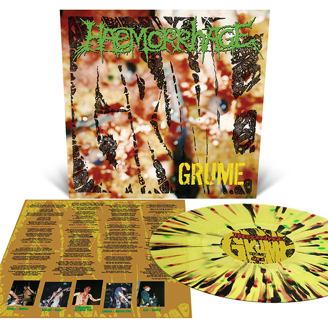 Haemorrhage- Grume LP (Translucent Yellow With Splatter Vinyl)