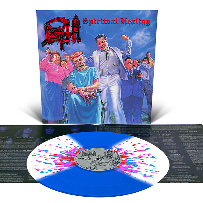 Death- Spiritual Healing LP (Royal Blue Butterfly With Splatter Vinyl)