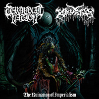 Terminal Nation/Kruelty- The Ruination Of Imperialism LP (Sea Blue Cloudy Vinyl) (Sale price!)