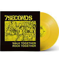 7 Seconds- Walk Together Rock Together LP (Deluxe Edition With 20 Page Booklet) (Yellow Vinyl)