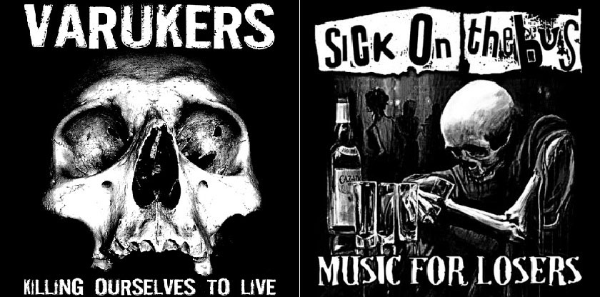 Varukers / Sick On The Bus- Killing Ourselves To Live/Music For Losers LP