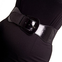 Wide Elastic Retro Rizzo Belt by Hell Bunny - SALE