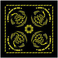 Don't Tread On Me (Black) Bandana by Rothco