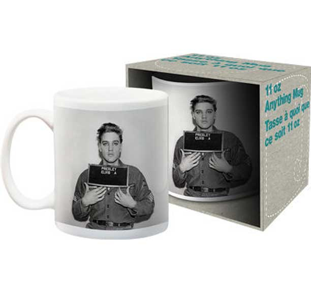 Elvis Presley- Enlistment Photo coffee mug