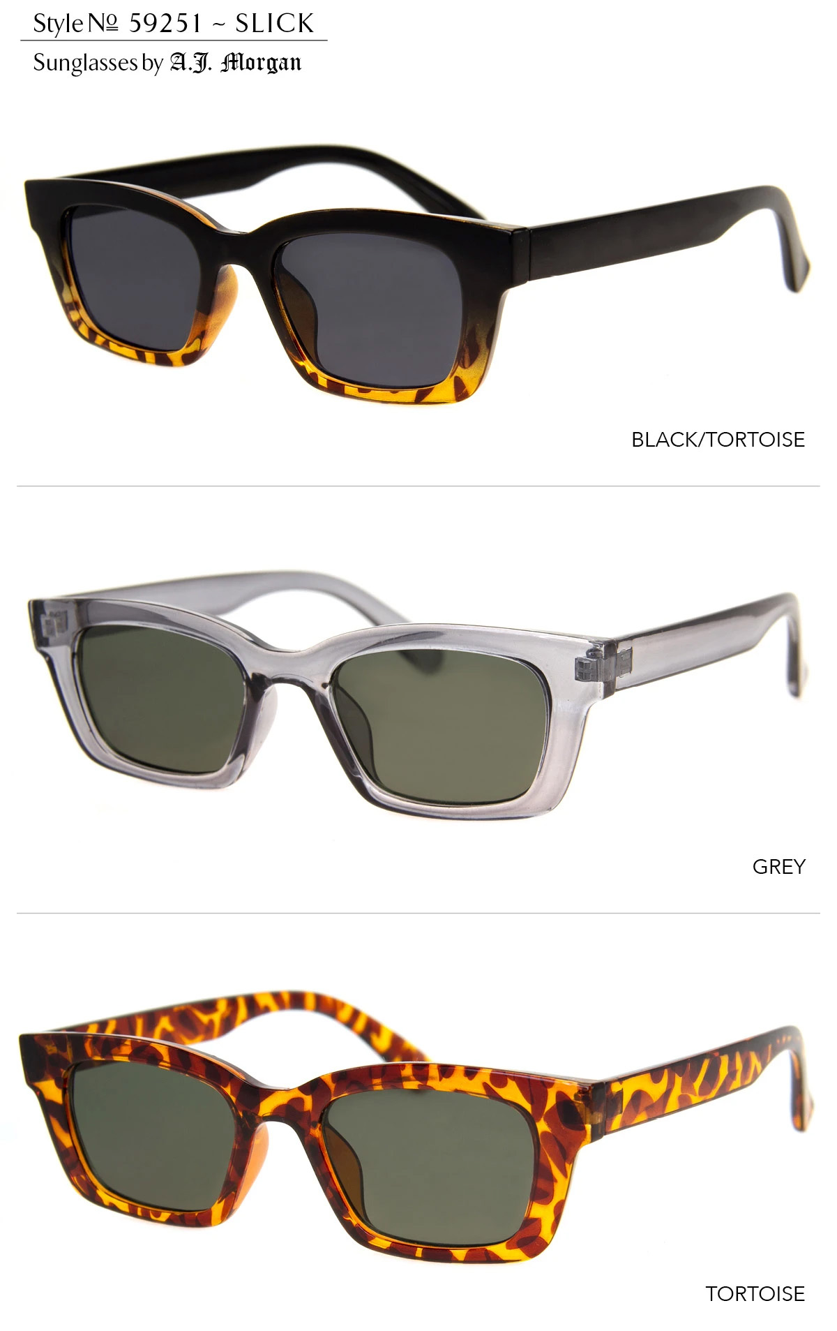 Slick 50's Repro Frame Sunglasses - assorted colors #13