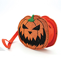 Jack O Lantern Wristlet / Coin Purse by Comeco - SALE