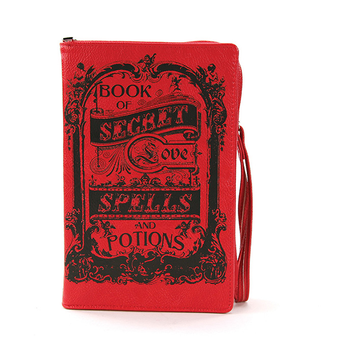 Book of Spells for Love Clutch Bag by Comeco - Red