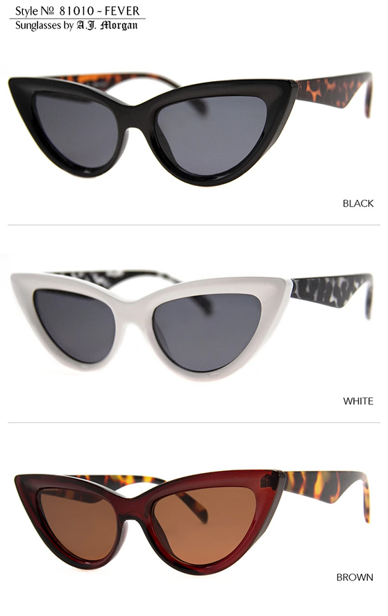 Fever Retro Cat Eye Frame Sunglasses - assorted colors #3
