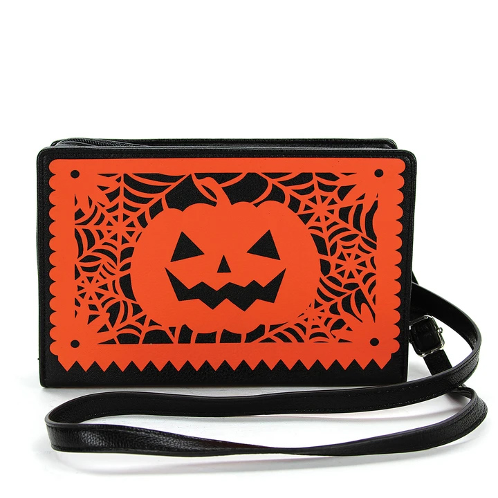 Pumpkin Papel Picado Clutch Bag by Comeco 
