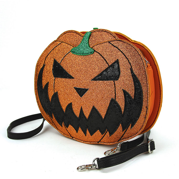 Sleepyville Two Faced Jack O Lantern Shoulder Bag by Comeco
