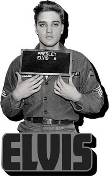 Elvis Presley- Enlistment Picture chunky magnet