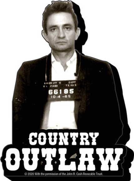 Johnny Cash- Country Outlaw chunky magnet