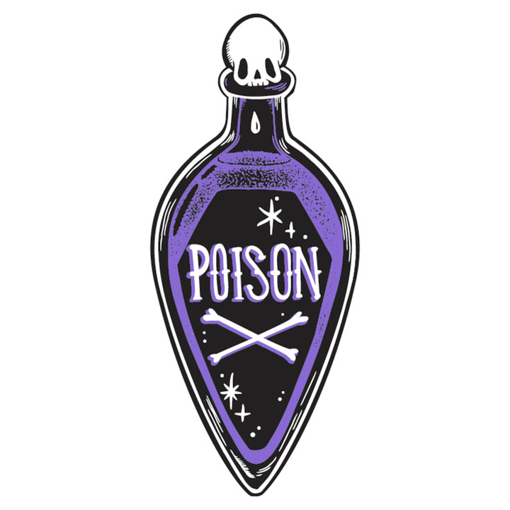 Poison Bottle Shaped Beach Giant Towel - Too Fast Clothing