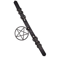 Pentagram & Buckle Belt by Banned Apparel