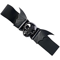 Storm Skull Elastic Belt by Banned Alternative